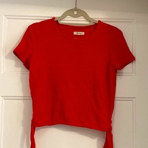 MADEWELL Burnt Orange Short Sleeve Top